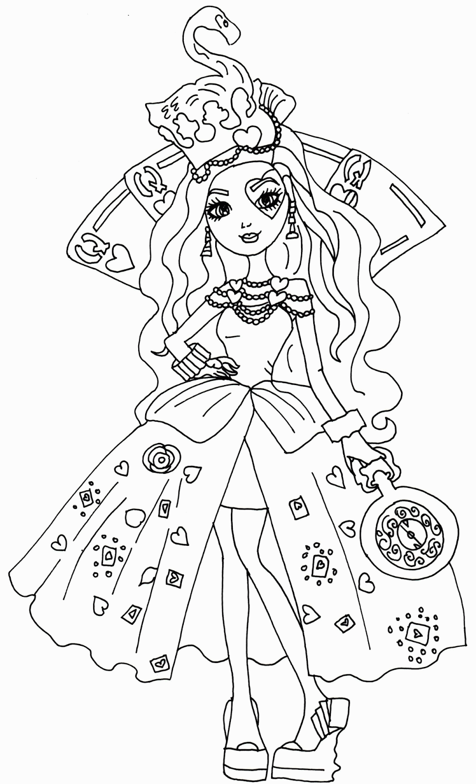 Free Printable Ever After High Coloring Pages Lizzie