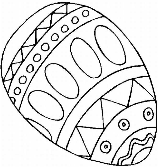 Free Printable Easter Egg Coloring Pages N2 free image