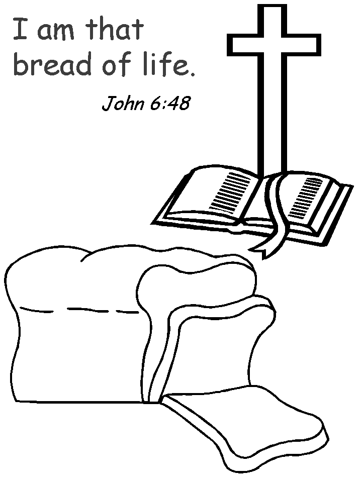 printable bread of life coloring page - Clip Art Library