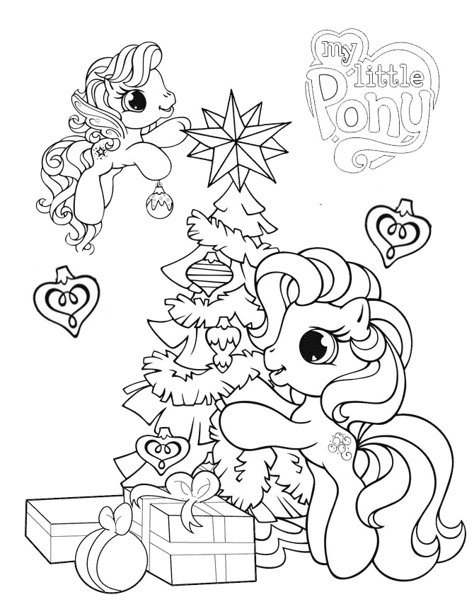 Free Download My Little Pony Christmas Coloring Pages ...