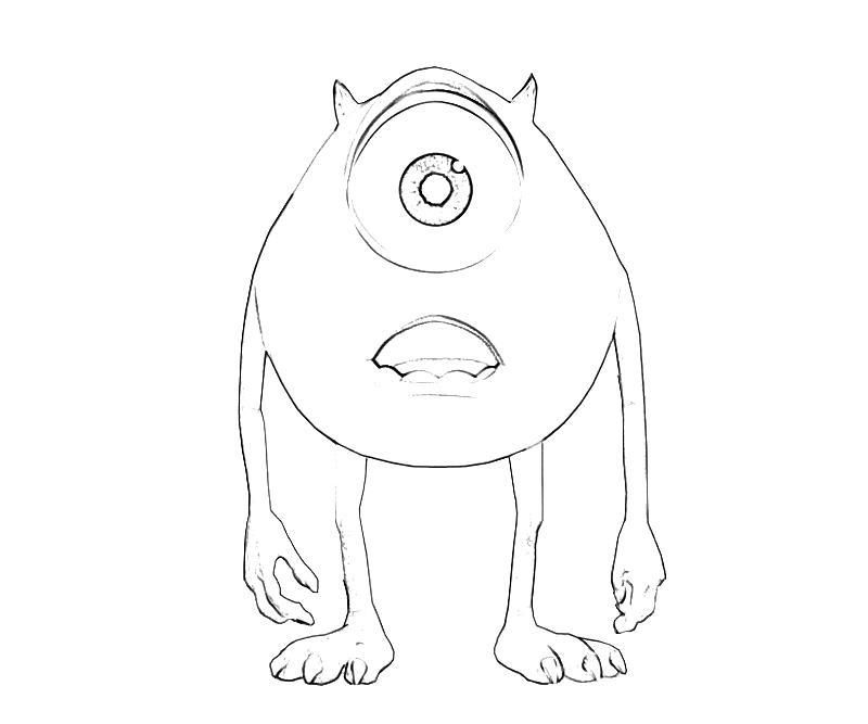 Mike Wazowski Coloring Pages | Coloring Pages