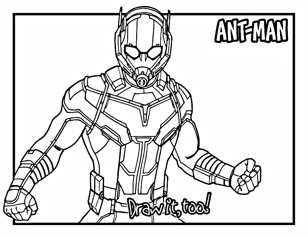 Learn how to draw Ant-man Coloring Pages - Ant-man Coloring Pages - Coloring  Pages For Kids And Adults