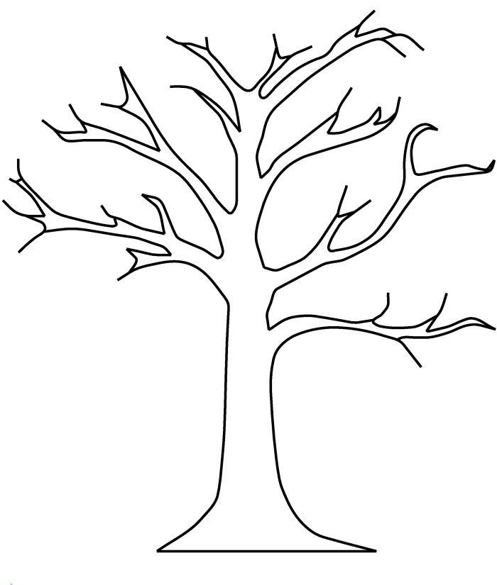 10 Pics of Bare Apple Tree Coloring Page - Tree without Leaves ...