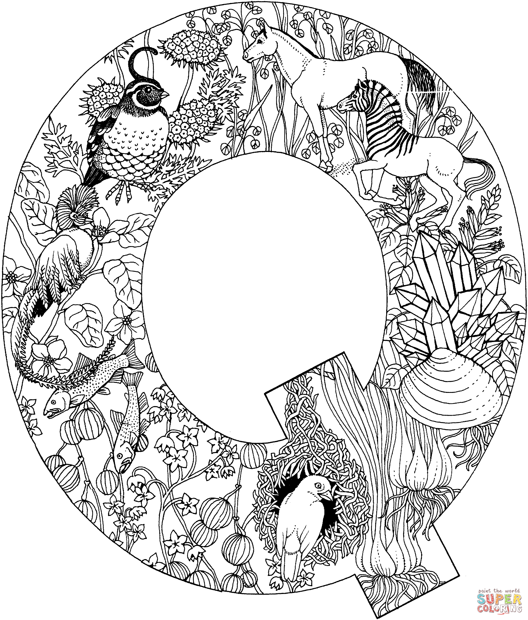 Coloring Pages Letter Q - Coloring Home