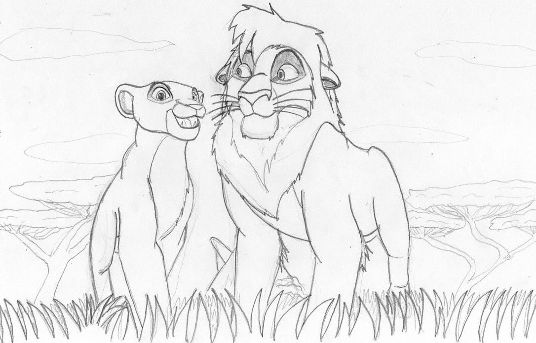 709 Simple Kovu And Kiara Coloring Pages for Kids