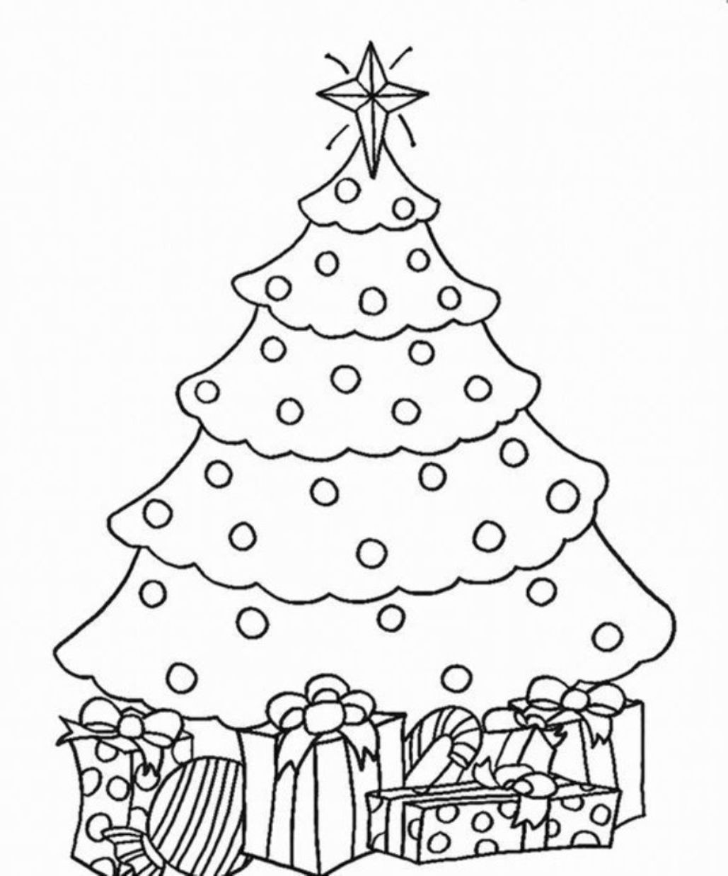 Christmas Tree Coloring Pages : Coloring Pages Christmas Tree Easy ...
