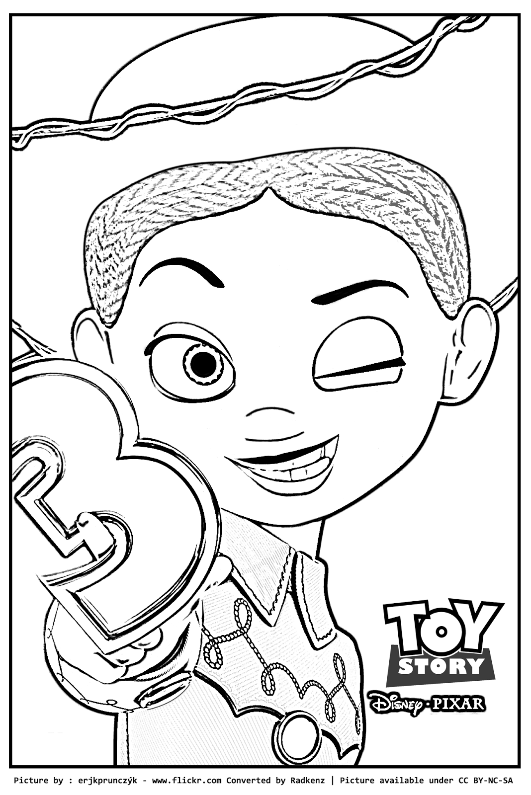 Radkenz Artworks Gallery: Toy Story Jessie Coloring Page