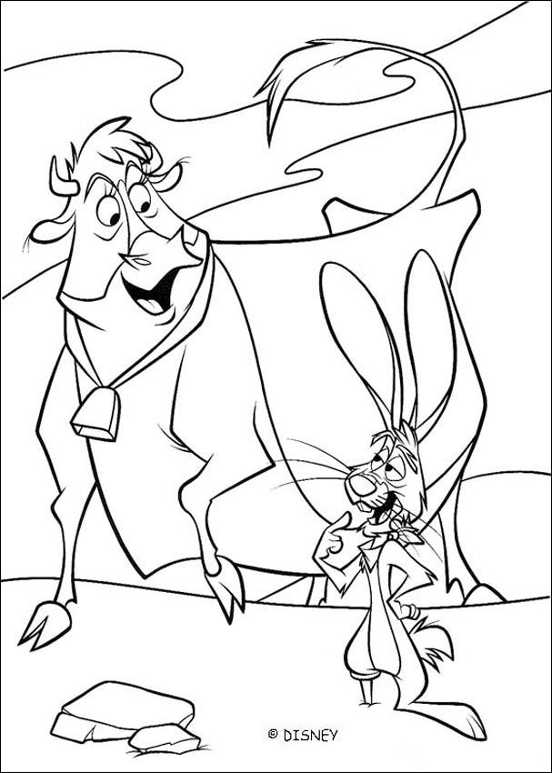 Home on the Range coloring book pages - Alameda Slim Gets Horned