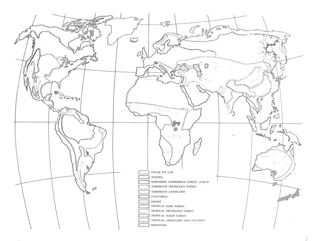 Biomes Map Coloring Worksheet - The Largest and Most Comprehensive ...