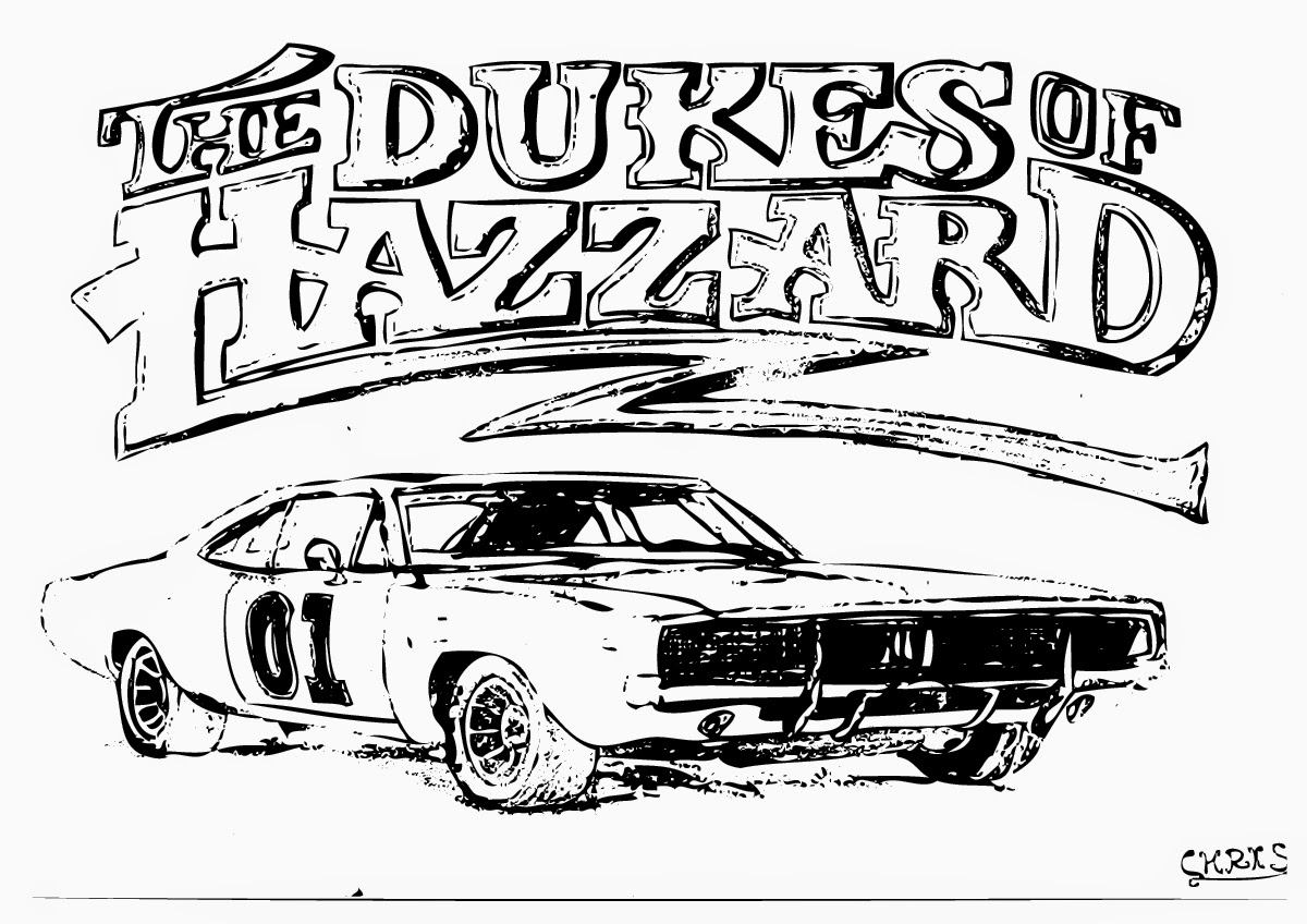 Dukes Of Hazzard Coloring Page