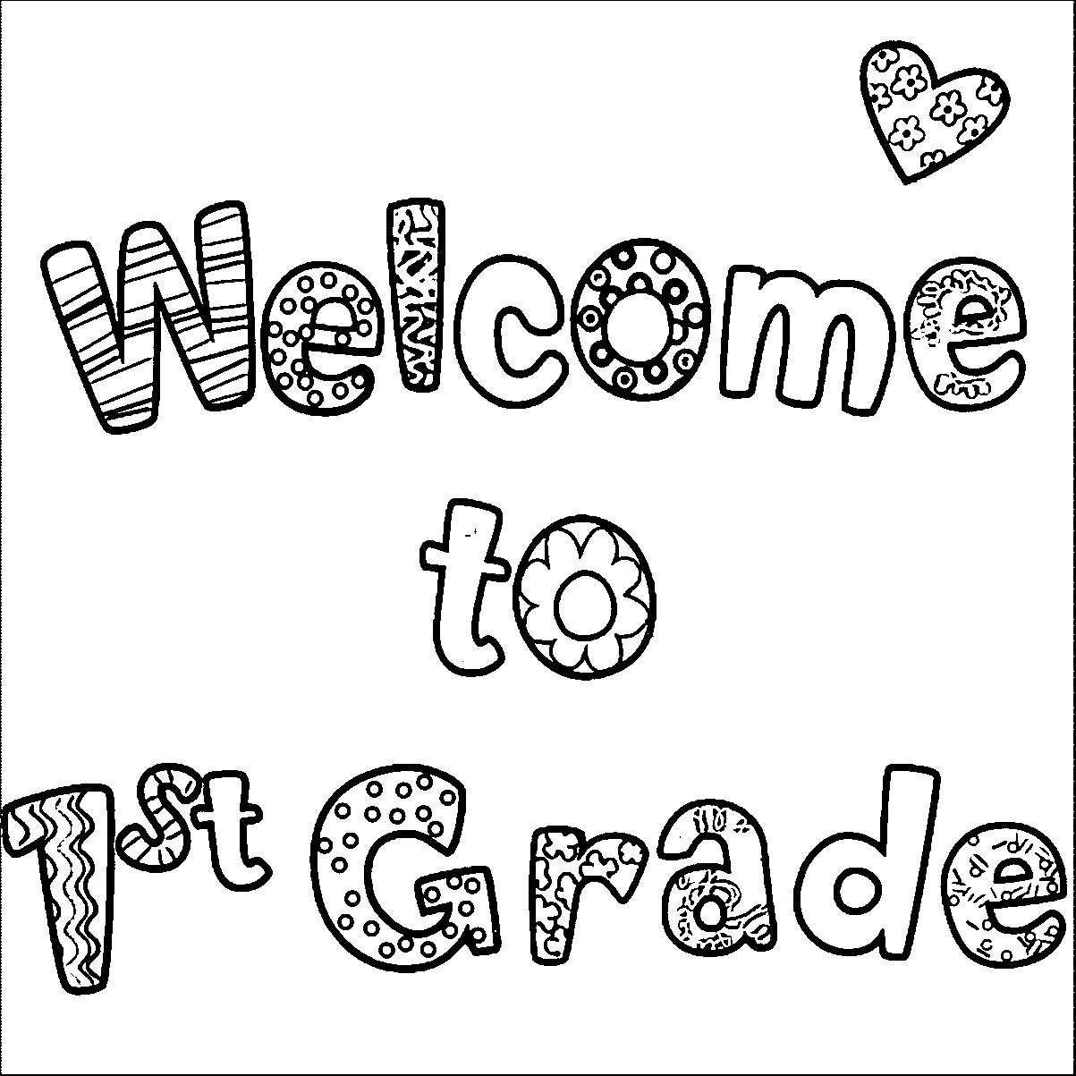 First Grade Coloring Pages Free - Coloring Home