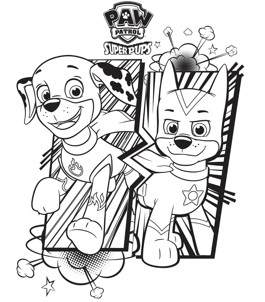 901 Cartoon Paw Patrol Mission Paw Coloring Pages with Animal character