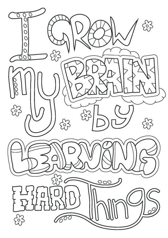 Free Growth Mindset Coloring Pages PDF ...