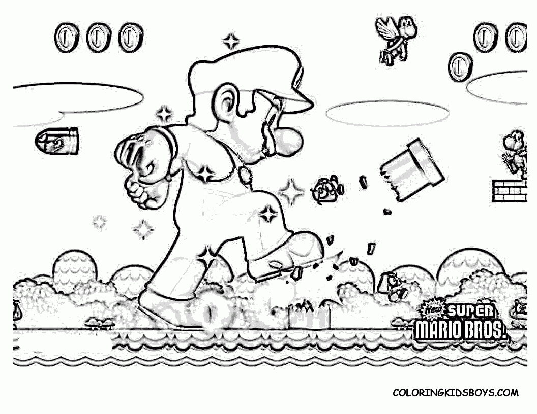 Teachers Free Printable Mario Coloring Pages For Kids - Widetheme