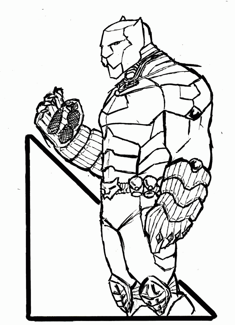 Black Panther Coloring Page - Coloring Home
