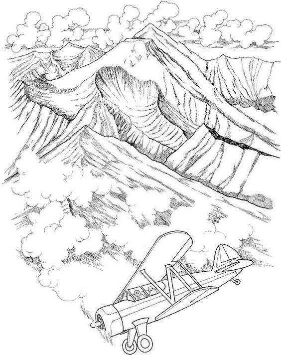 Landscape Coloring Pages For Adults Coloring Home