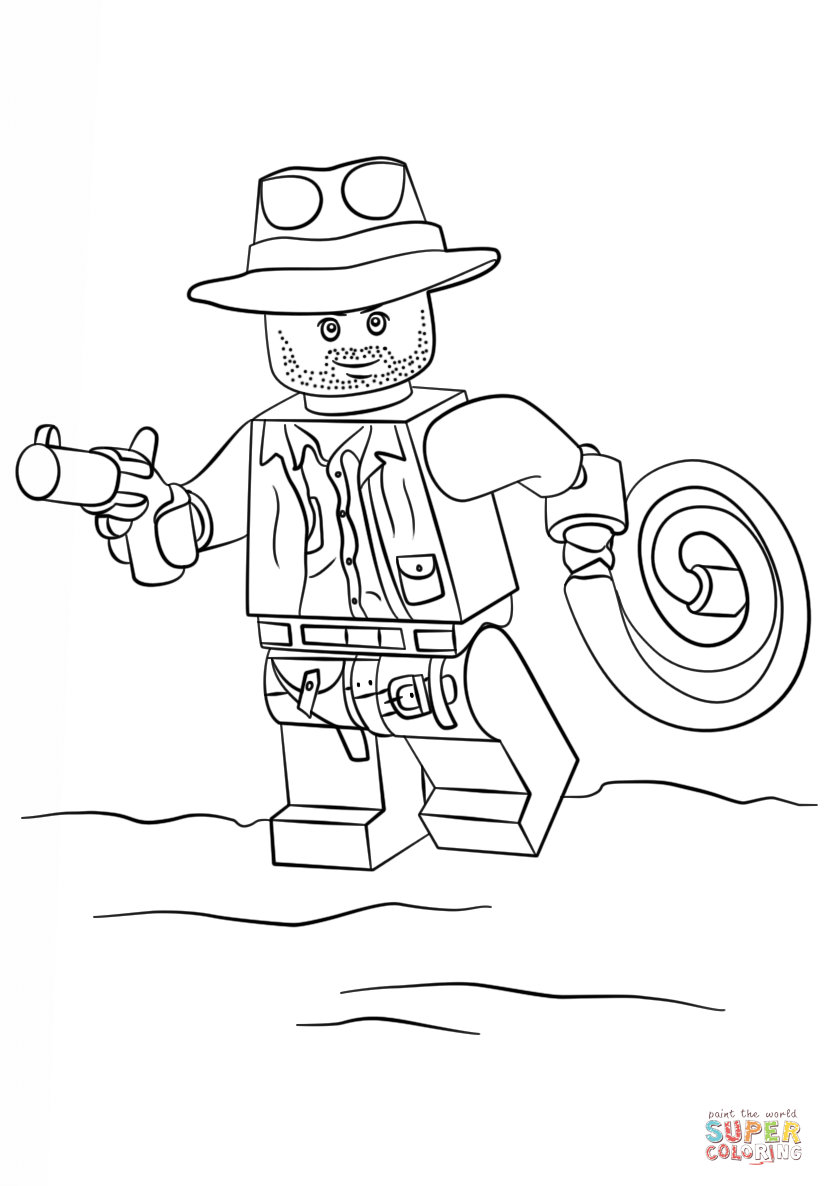Lego Indiana Jones Coloring Pages Printable Home Page Free Basketball
