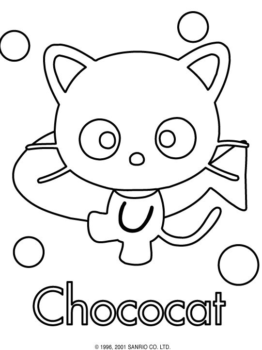 chococat | Hello kitty colouring pages, Hello kitty coloring, Cute coloring  pages