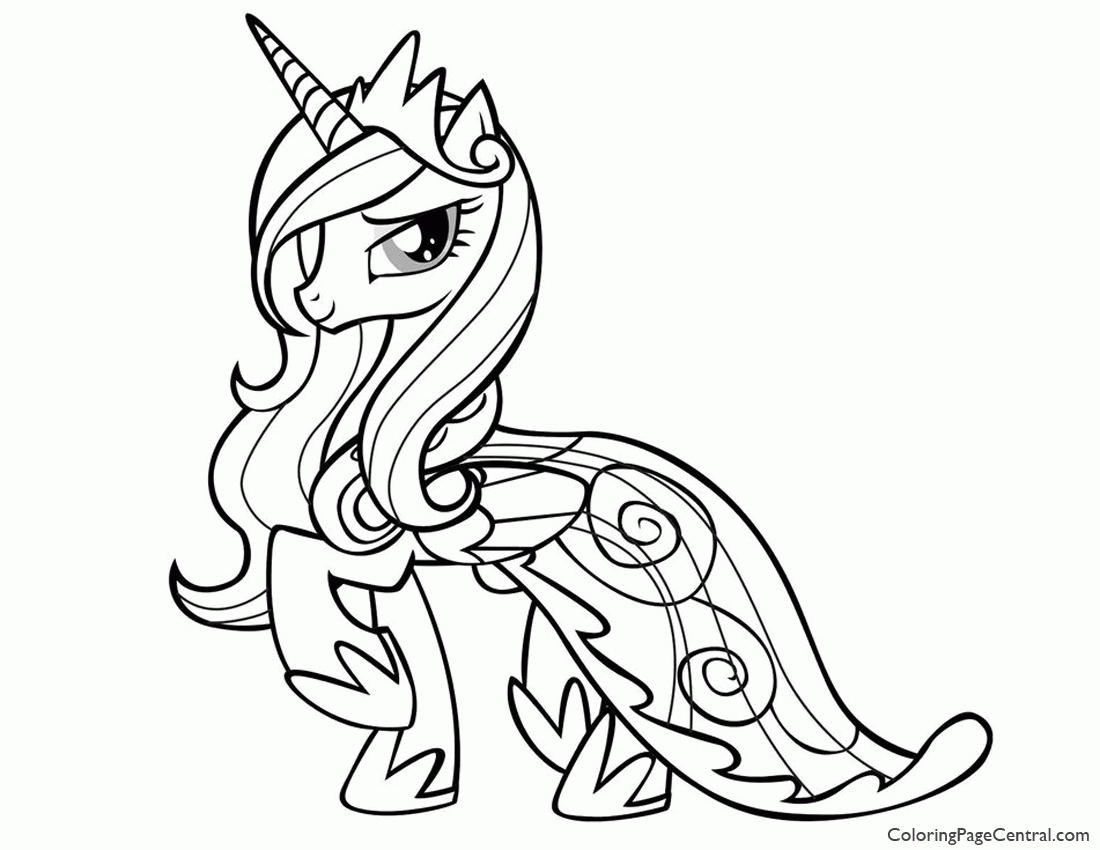 My Little Pony – Princess Cadence 01 Coloring Page | Coloring Page ...
