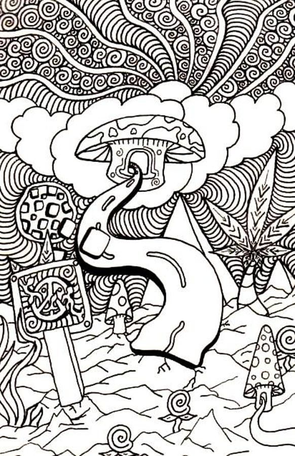 Cool Hippie Coloring Pages - Coloring Home