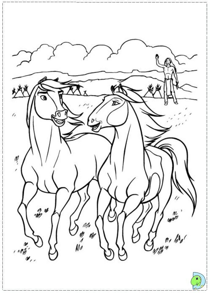 908 Simple Spirit Horse Coloring Pages for Kindergarten