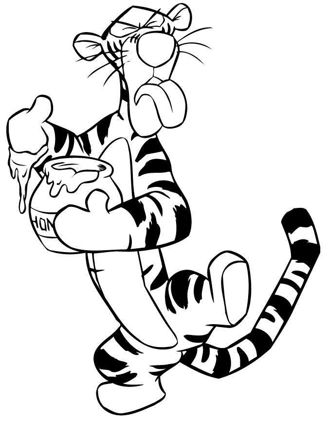 Baby Tigger Coloring Pages for Pinterest