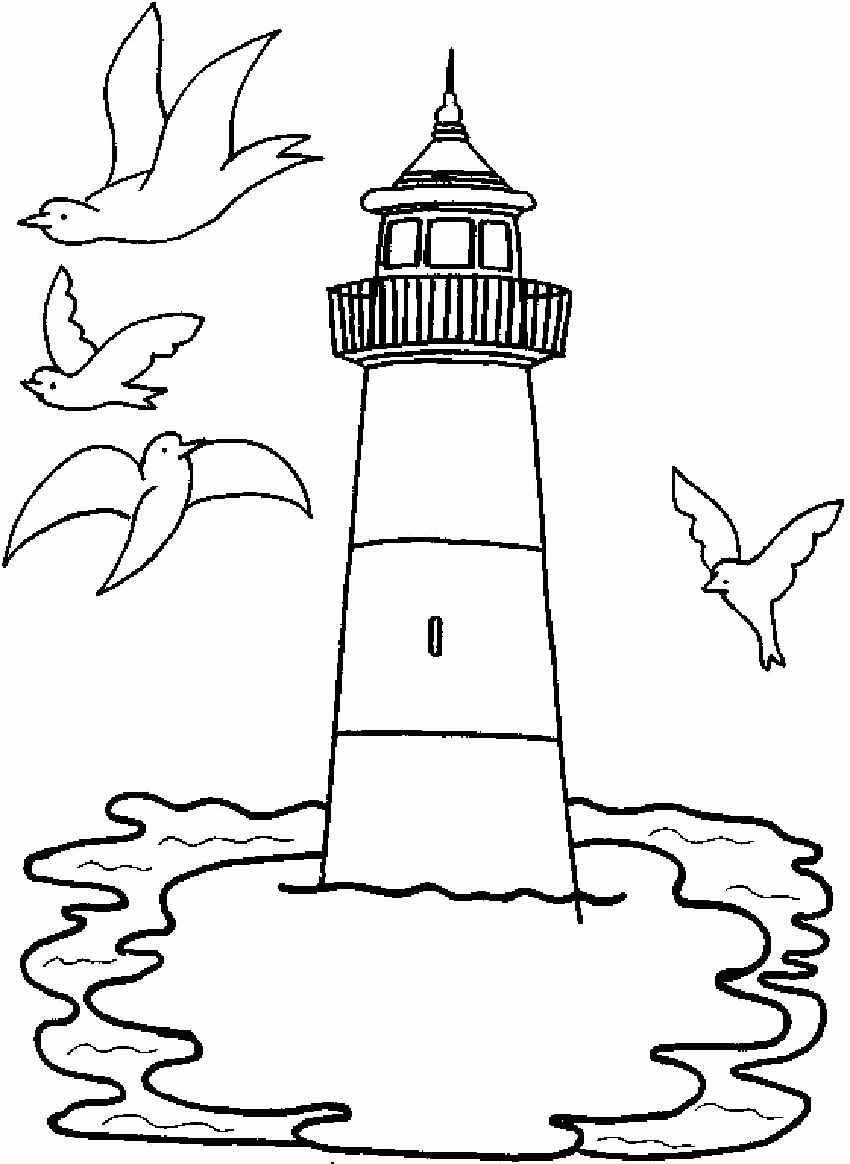 Lighthouse Coloring Pages For Adults - Coloring Home