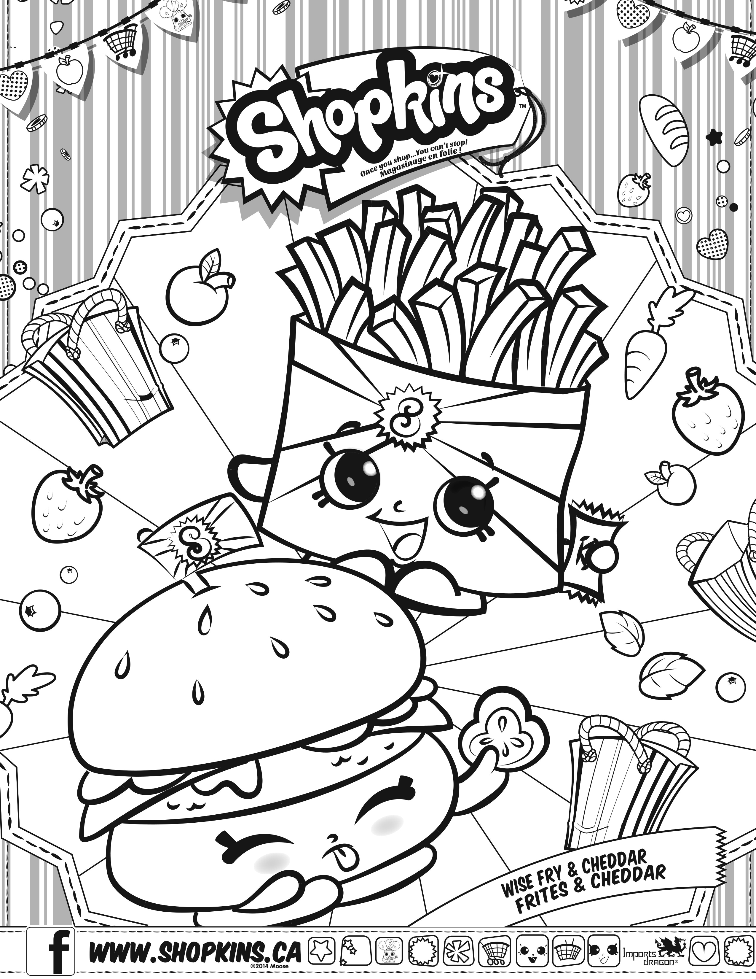 Coloring Pages Print Shopkins Home