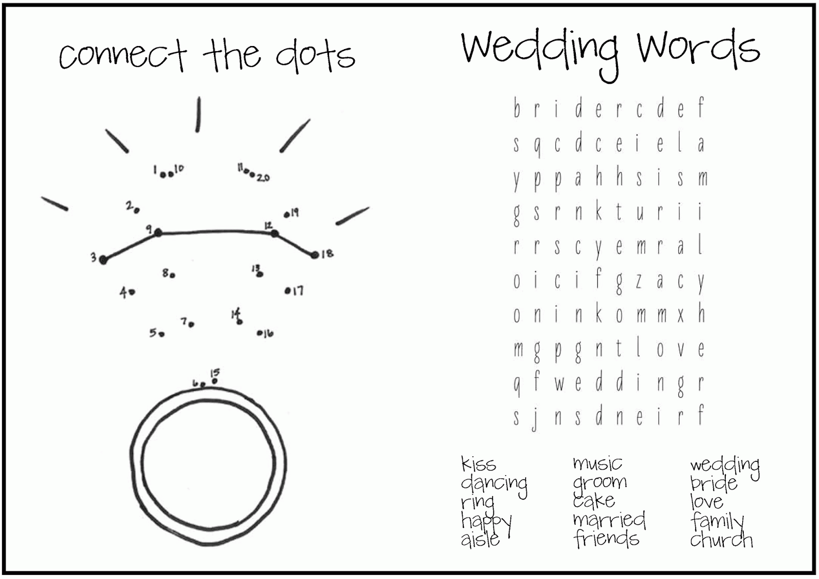 Printable Wedding Coloring Pages Kids Coloring Home