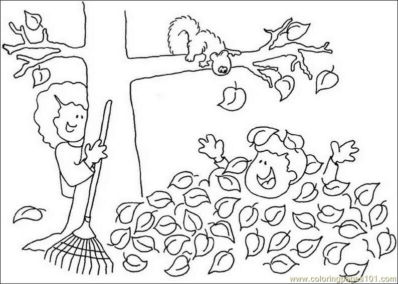 Fall tree leaf Coloring Page - Free Autumn Coloring Pages ...