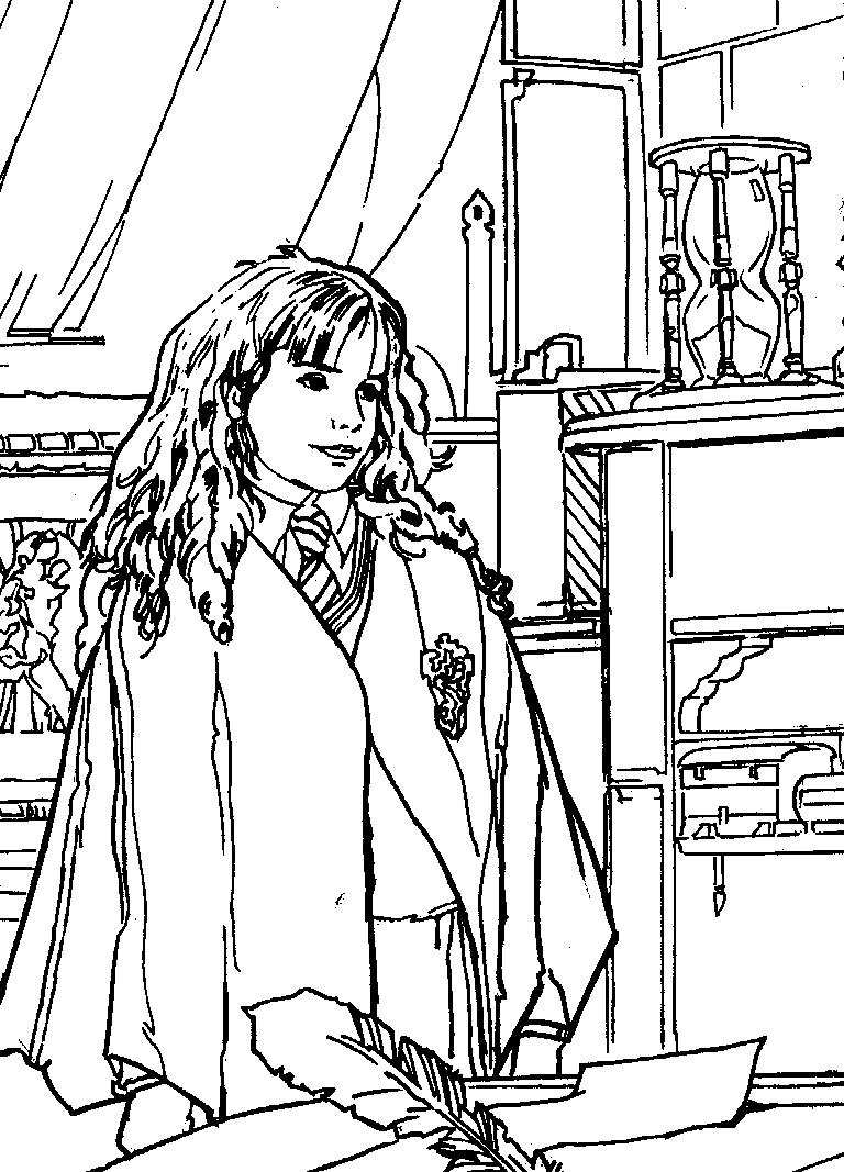 Harry Potter Ginny Coloring Page - Coloring Home
