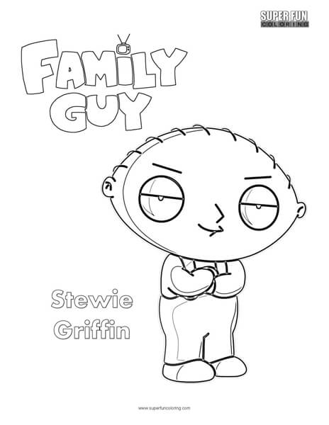 Stewie Griffin- Family Guy Coloring Page - Super Fun Coloring