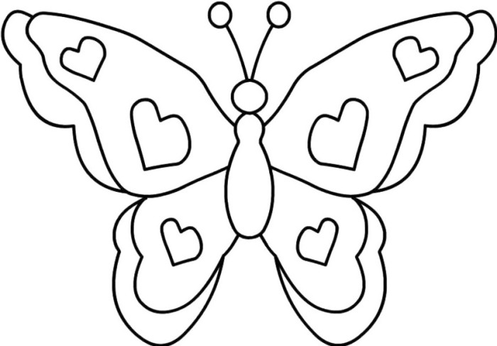 Simple Butterfly Coloring Pages - GetColoringPages.com