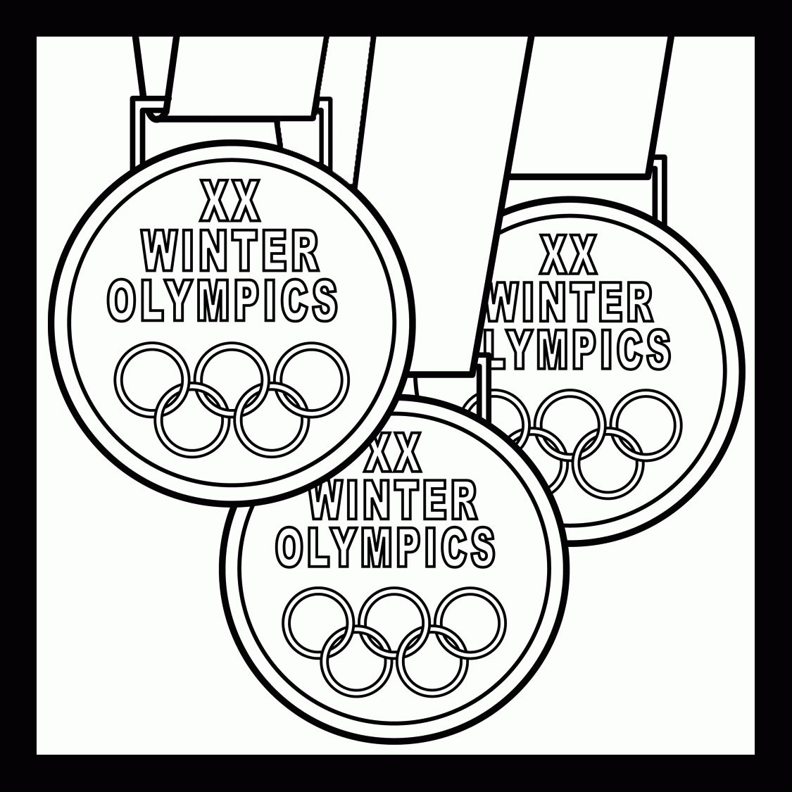 Olympic Medal Coloring Page - Coloring Home