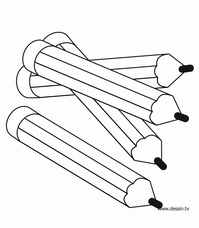Pencils Coloring Page - Coloring Home