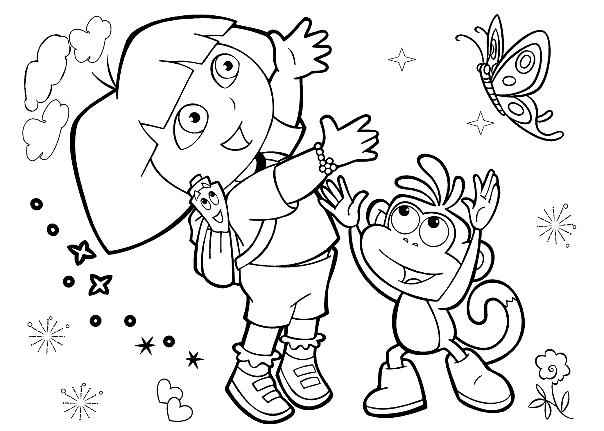 Free Coloring Pages Friends - Coloring Home