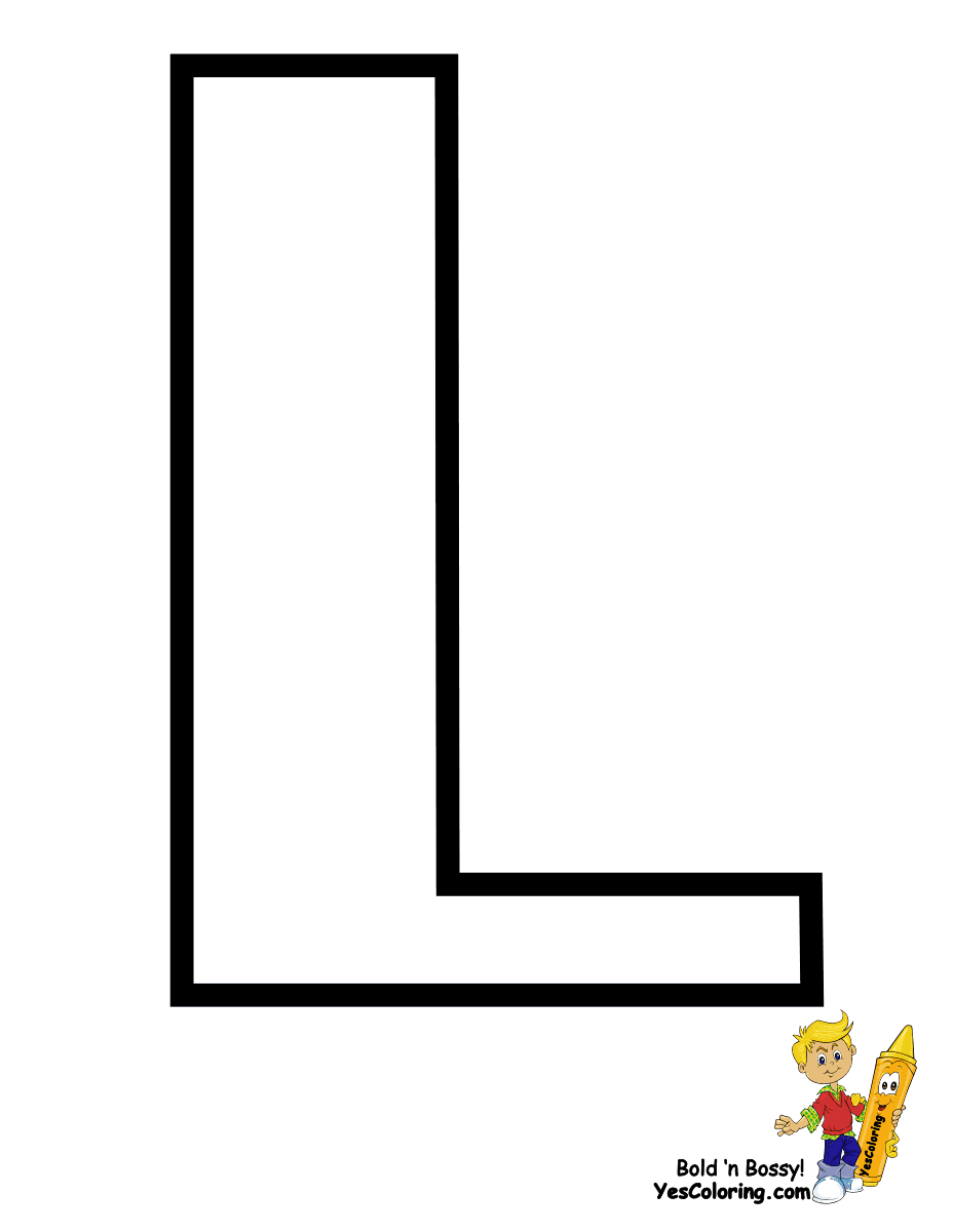 Printable Letter L Coloring Pages For Adults