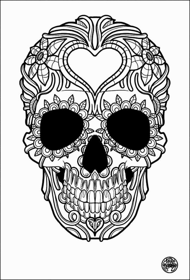 Sugar Skull Coloring Book | Coloring Pages