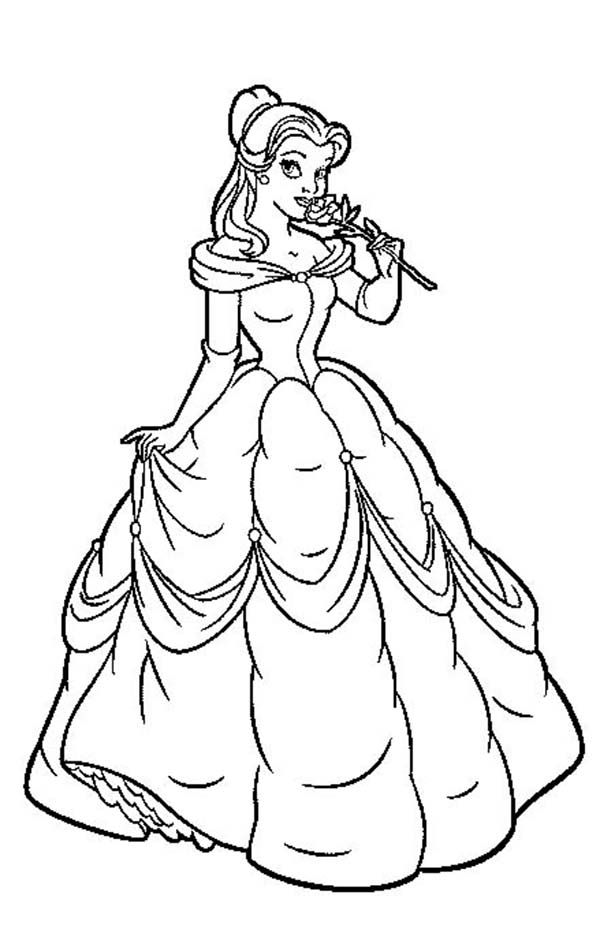 Disney Princess Coloring Pages Ariel In A Dress - Coloring ...