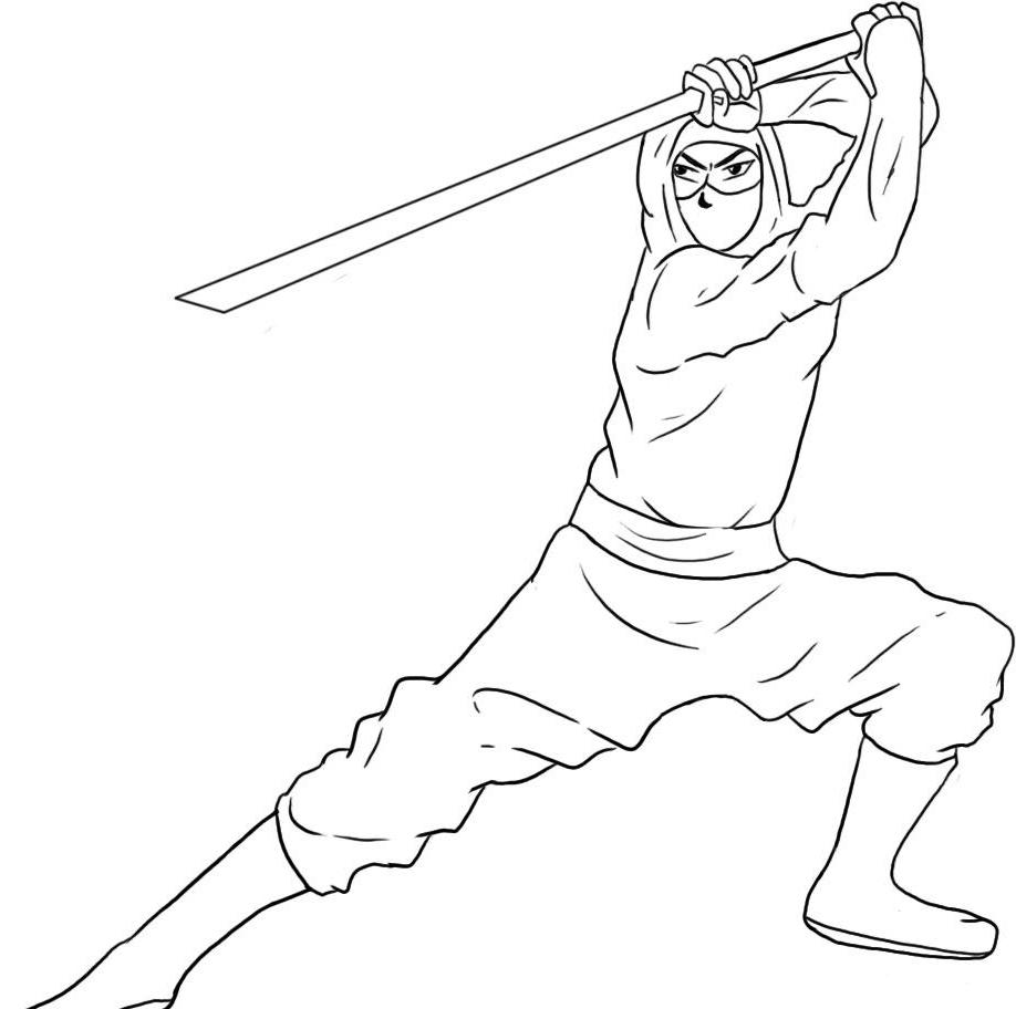 Ninjas Are Practicing Coloring Pages Coloring Pages For Kids #bcx ...