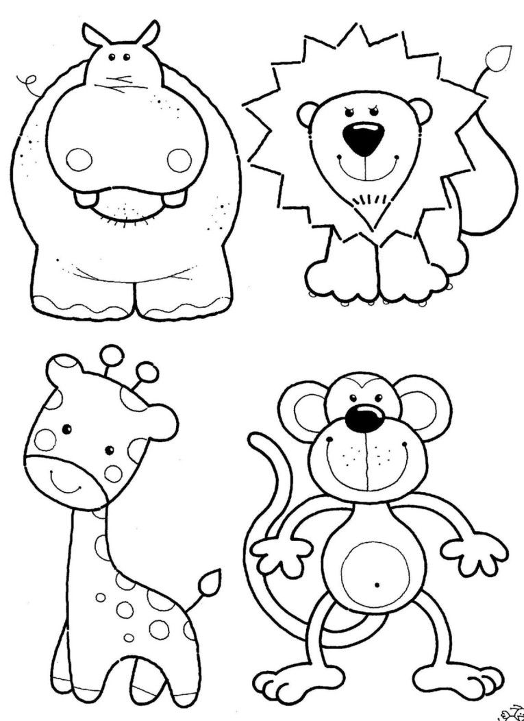 Free Coloring Pages Of Animals Jungle 1208, - Bestofcoloring.com