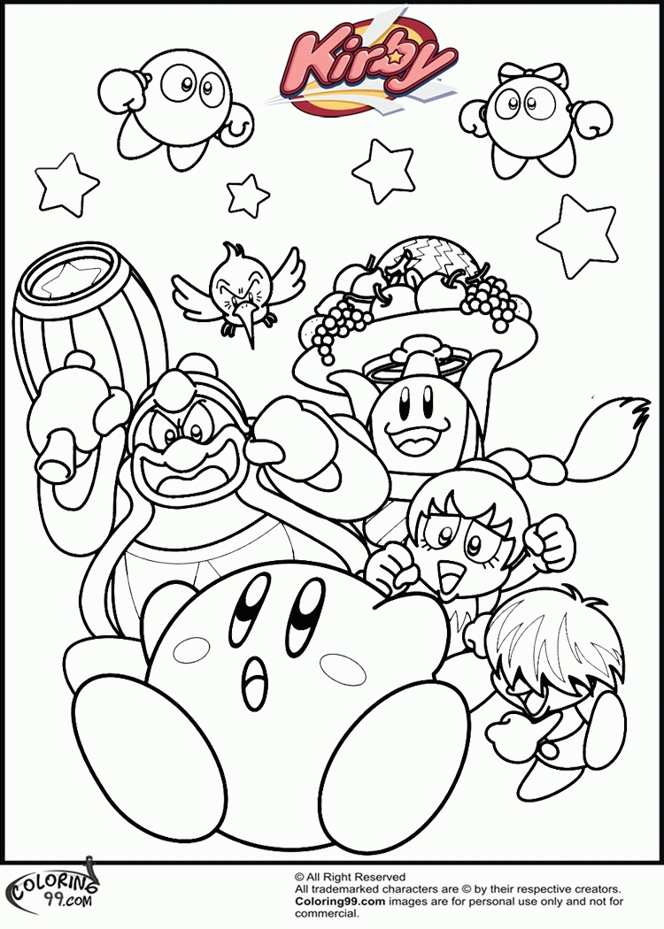 Coloring Pages To Print Of Kirby Coloring Home