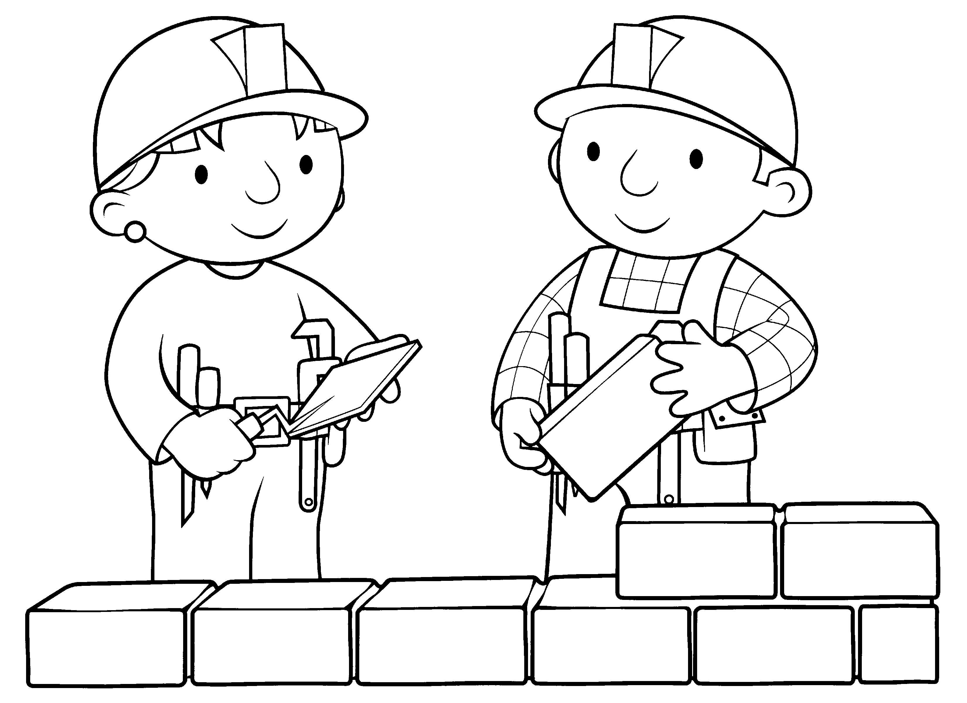 Bob The Builder Coloring Page - Coloring Home
