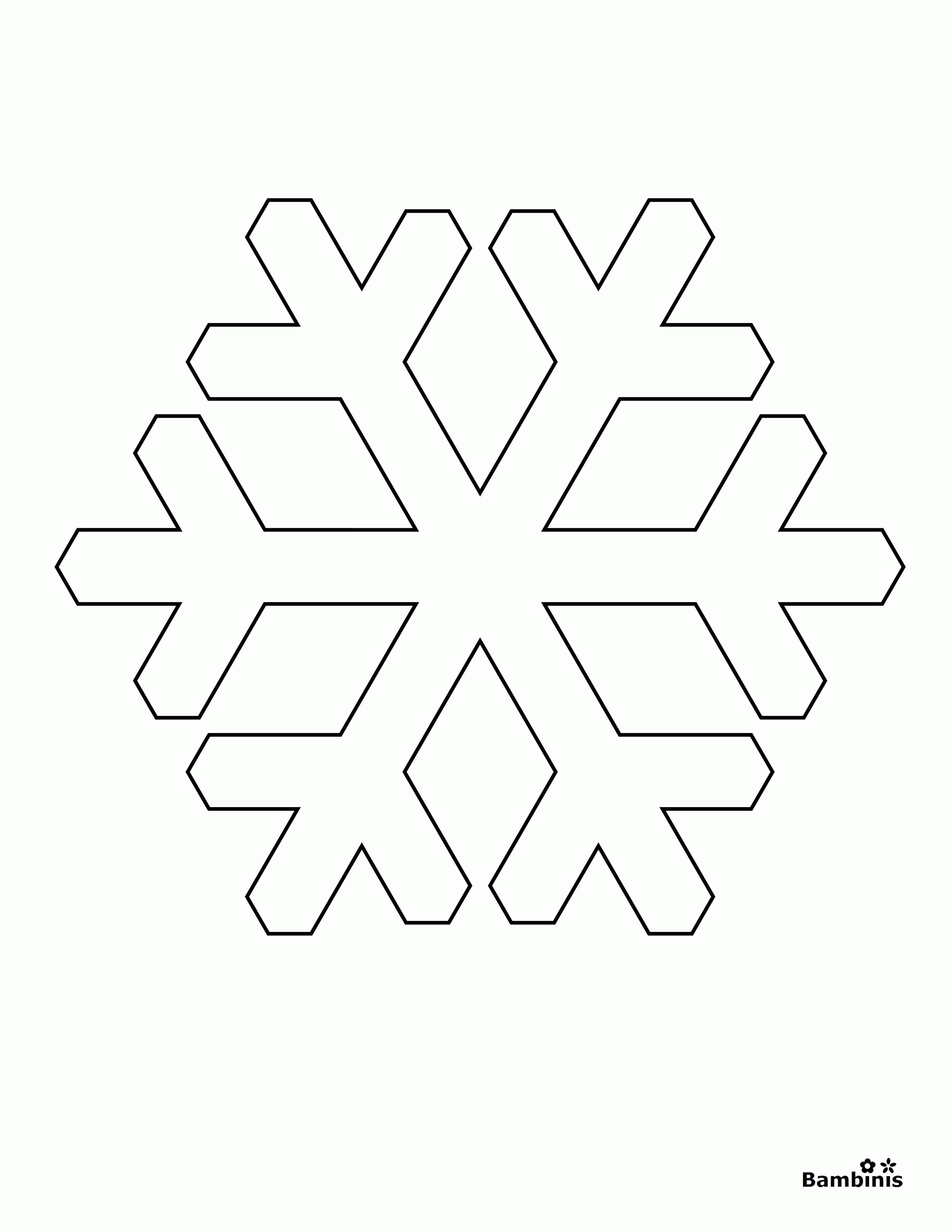 Snowflakes Coloring Page - Coloring Pages for Kids and for Adults