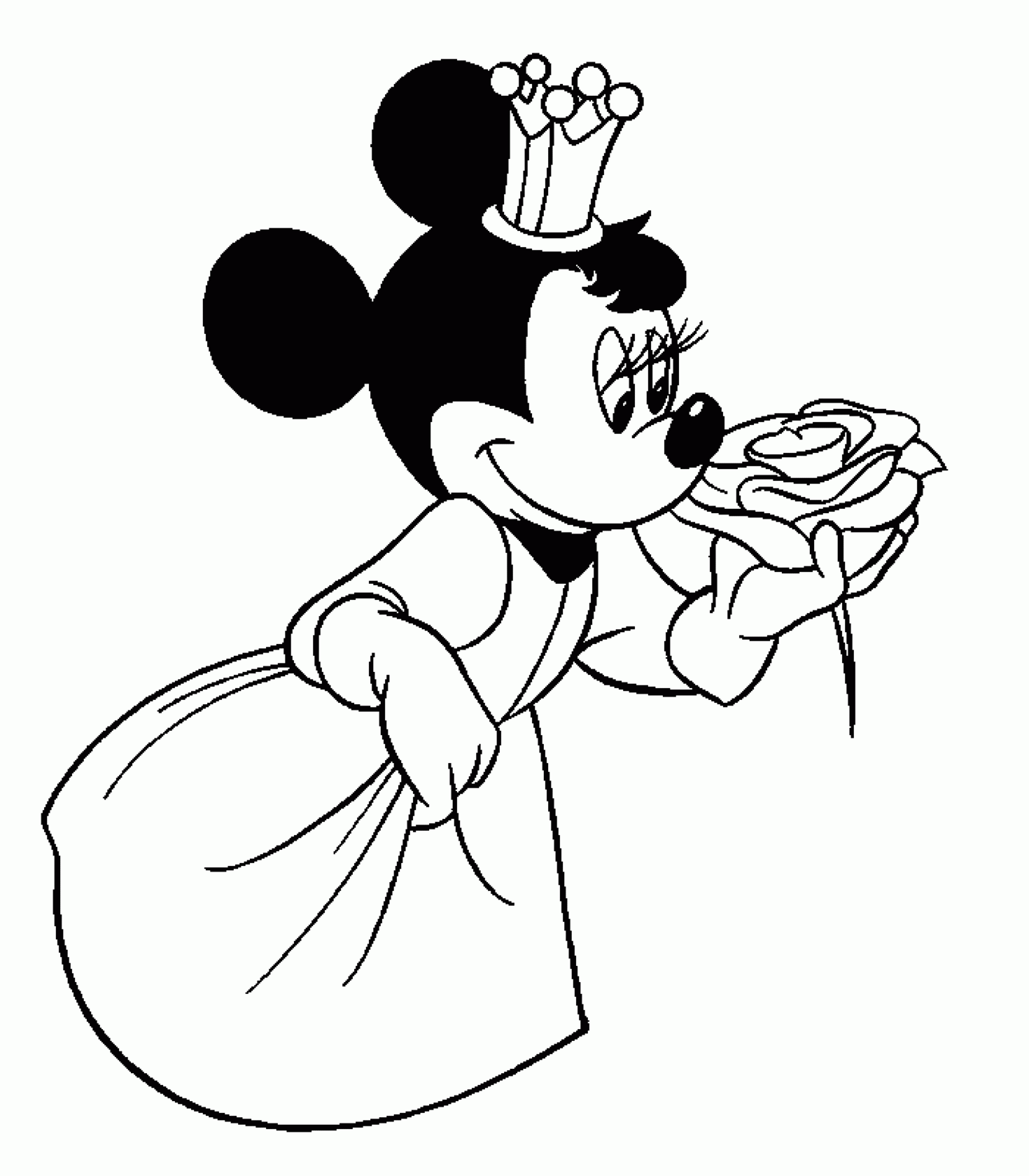 Princess Mouse FREE Disney coloring pages Free Printable Coloring ...