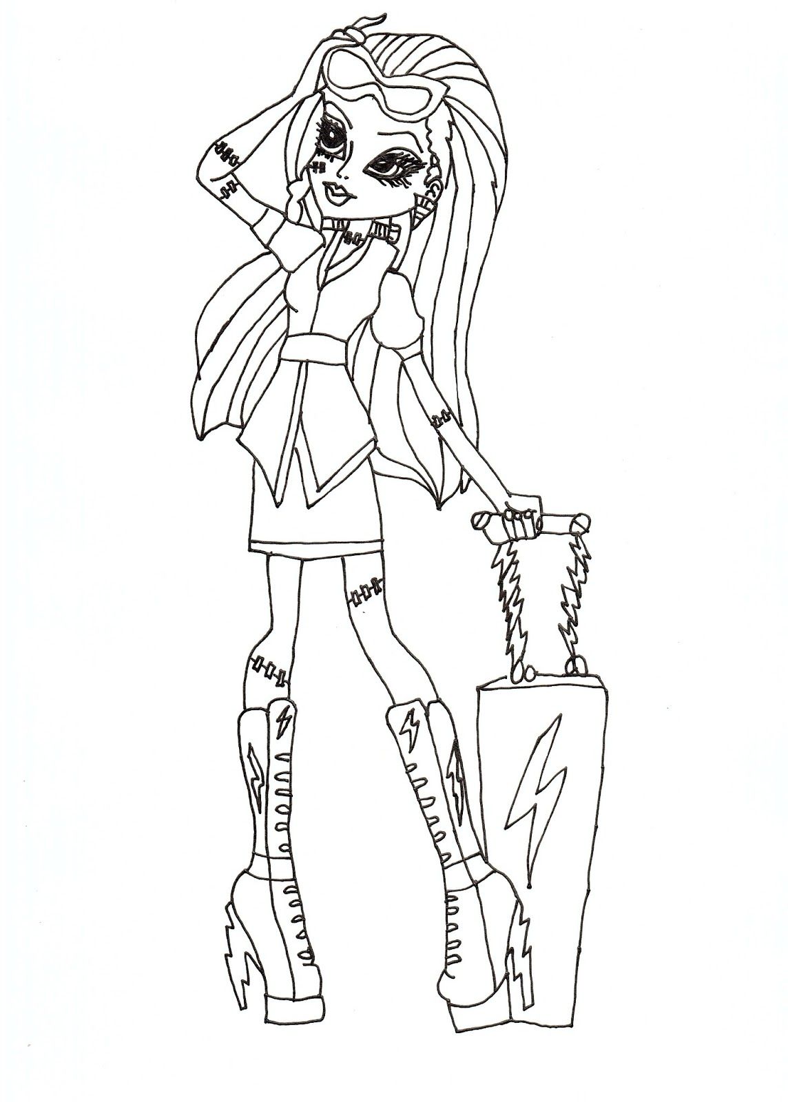 monster high draculaura coloring pages the daughter of count ...