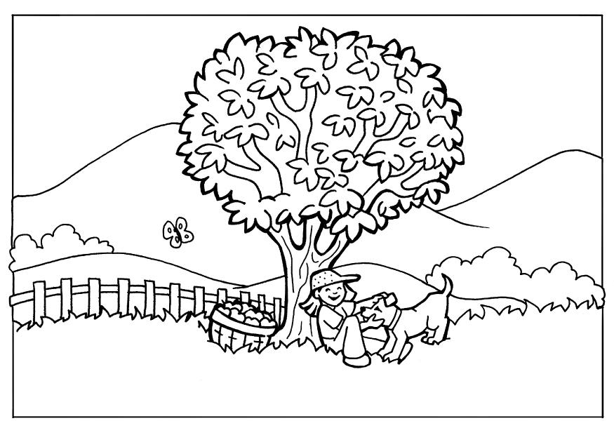 Nature Coloring Page - Coloring Home