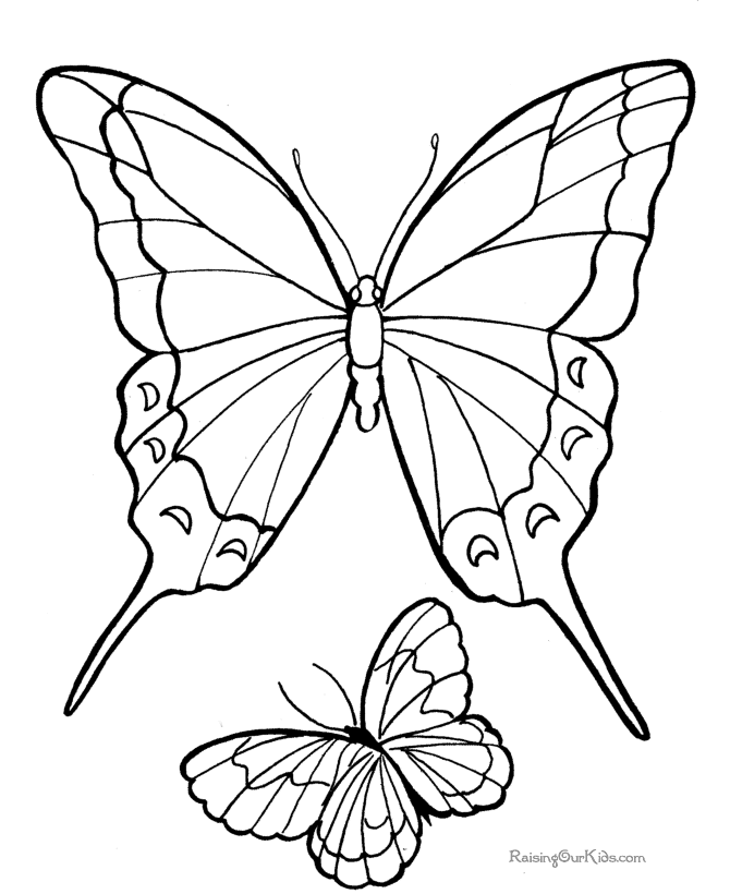 Butterfly Coloring Pages Kids Coloring Home