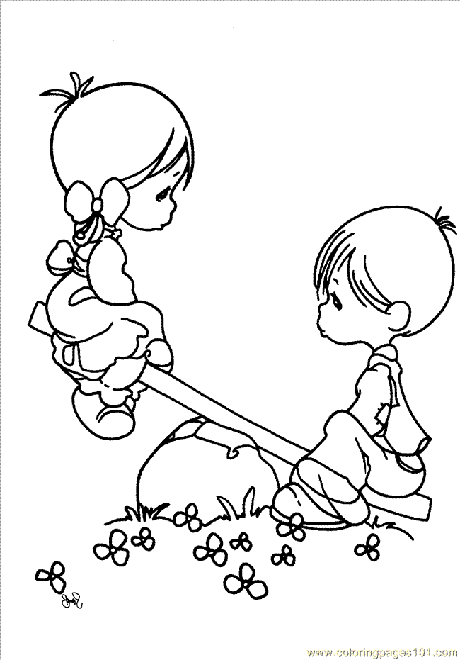 Free Precious Moments Coloring Pages Printables