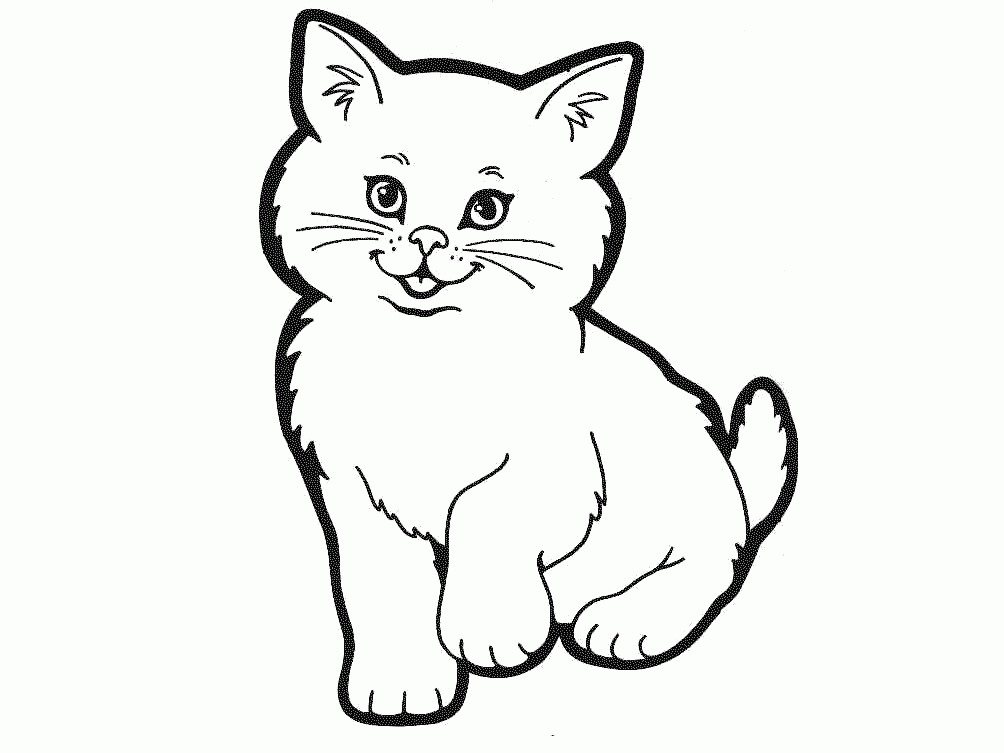 Child : Cat Fa Colouring Pages